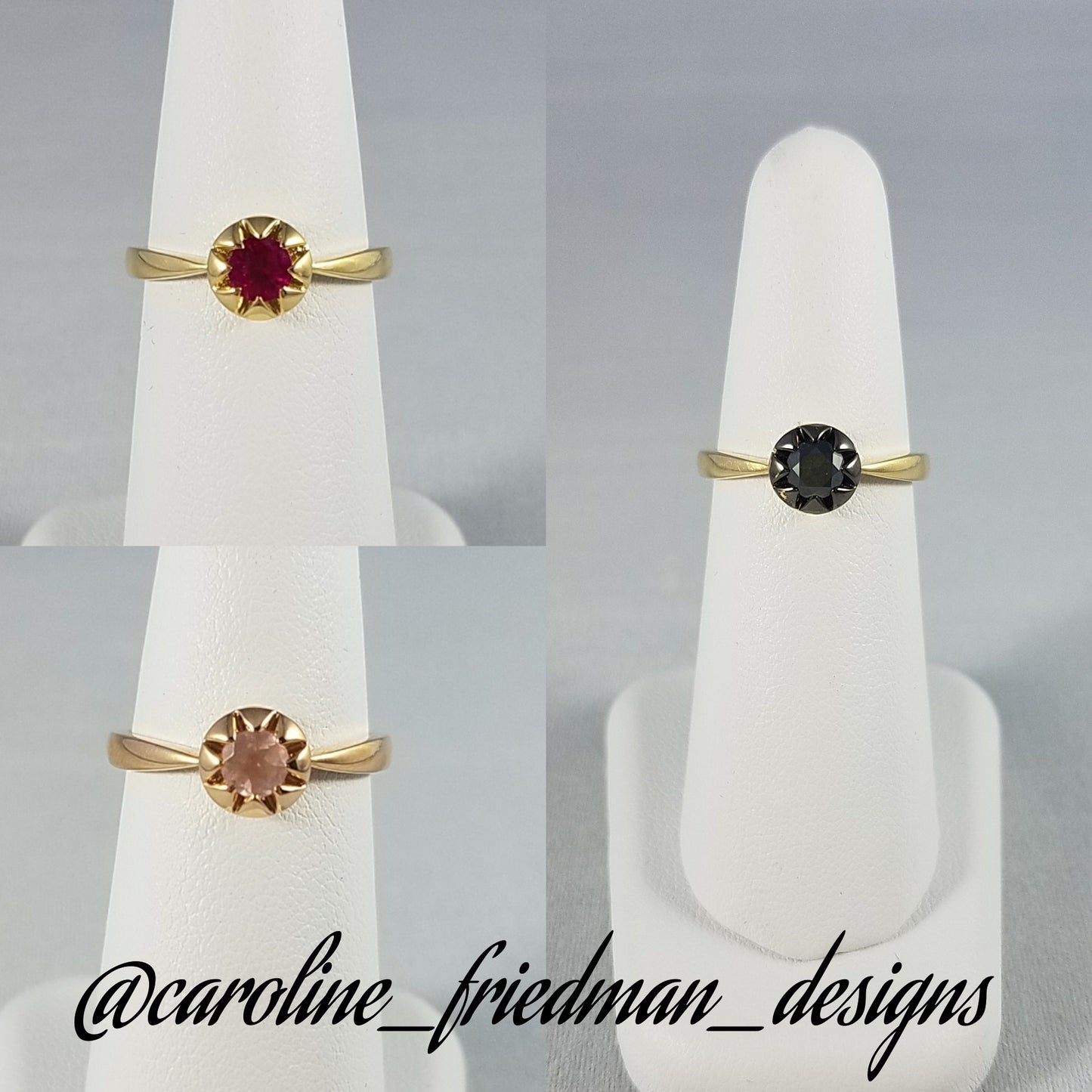 Celeste Black Diamond Ring