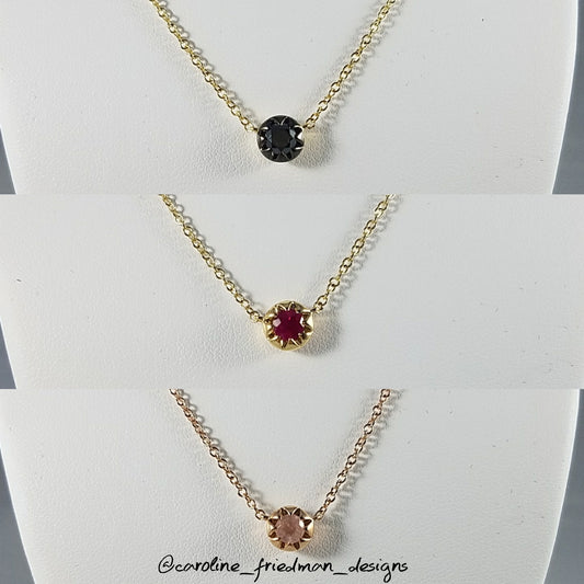 Celeste Rose Quartz Necklace