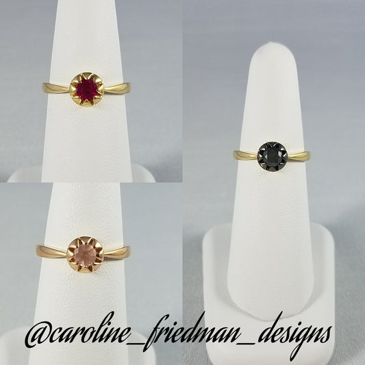 Celeste Black Diamond Ring